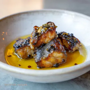 Caz&oacute;n en Adobo Receta Andaluza para 4 Raciones Tarjeta de receta