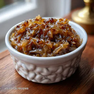Cebolla Caramelizada Sin Azcar: Dulzor Profundo Tarjeta de receta