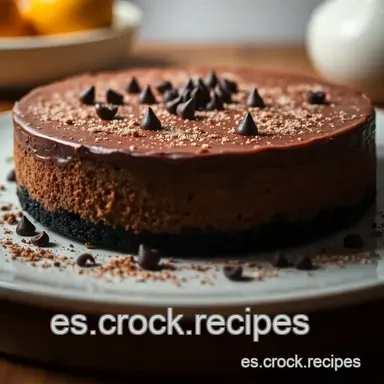 Cheesecake Doble Chocolate Receta Cheesecake: &iexcl;El M&aacute;s Delicioso! Tarjeta de receta