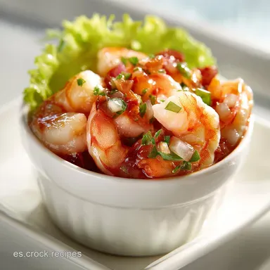 Coctel de Gambas: Receta para 4 Personas con Salsa C&iacute;trica Tarjeta de receta