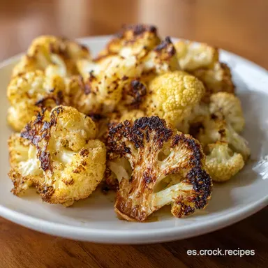 Coliflor Al Horno Crujiente en 40 Min Tarjeta de receta