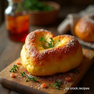 Coraz&oacute;n de Brioche de Ensue&ntilde;o Receta Francesa Esponjosa Tarjeta de receta