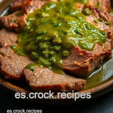 Cordero Braseado Jugoso: Receta F&aacute;cil con Salsa Verde Abuela Tarjeta de receta