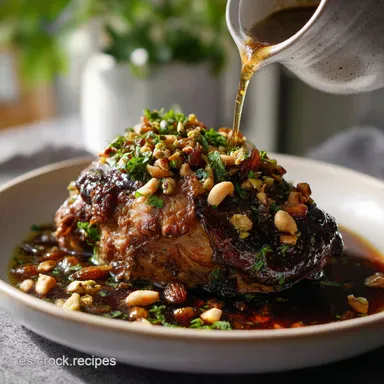 Recetas de Nochevieja: Paletilla de Cordero Lechal Rellena Tarjeta de receta