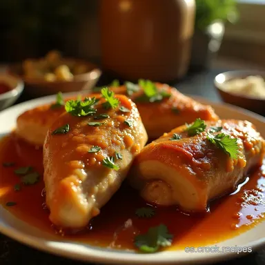 Receta de Costillas en Olla de Cocci&oacute;n Lenta Tiernas y BBQ Tarjeta de receta