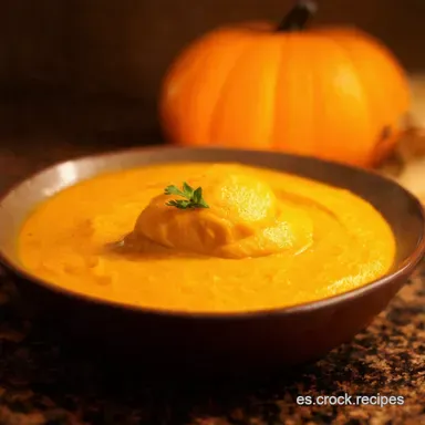 Crema de Calabaza Casera Mi Secreto Espa&ntilde;ol Tarjeta de receta