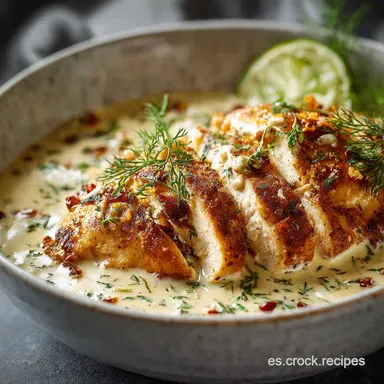 Receta de Suave Crema de Pollo con Mayonesa Casera Tarjeta de receta