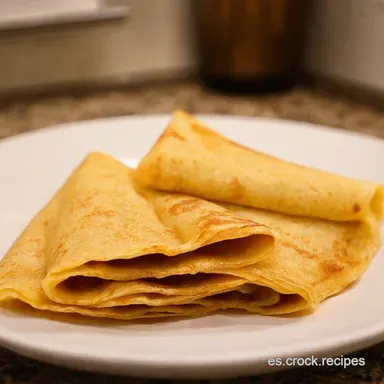 Masa Crepes con Sabor a M&eacute;xico Qu&eacute; Delicia Tarjeta de receta