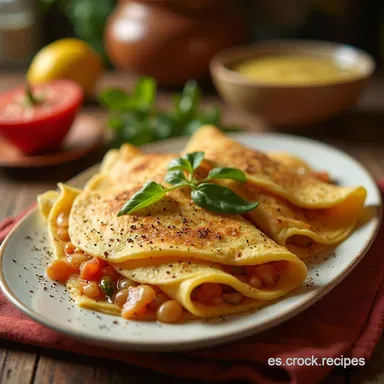 Crepes de Pollo Receta Cremosa que te Abraza Tarjeta de receta