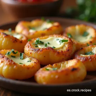 Crocantes de Papa Maestros El Crujiente Perfecto con Queso Tarjeta de receta