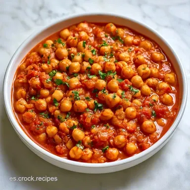 Curry De Garbanzos Para 4 Personas Tarjeta de receta