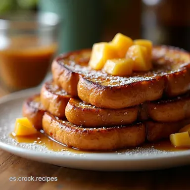 Desayuno de Oto&ntilde;o Tostadas Francesas de Calabaza Especiadas Tarjeta de receta