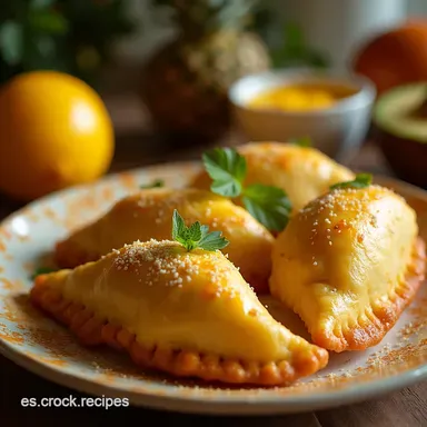 Empanadas de Mango F&aacute;ciles Un Toque Tropical Tarjeta de receta