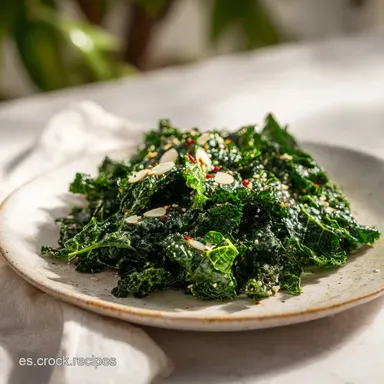 Receta de Ensalada de Kale Berza Col Rizada F&aacute;cil en 25 Minutos Tarjeta de receta