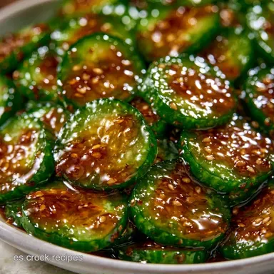 Ensalada De Pepino Agridulce Asiática para 4 Tarjeta de receta