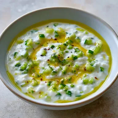 Ensalada Pepino Estilo Tzatziki: Cremosa Tarjeta de receta