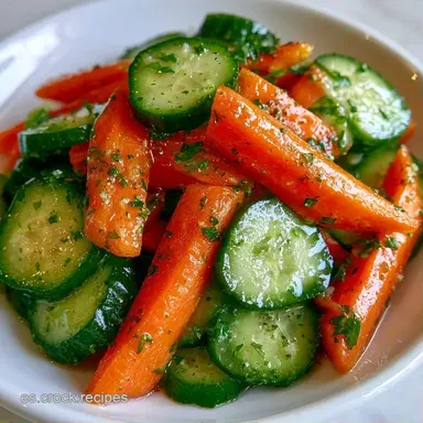 Ensalada Pepino Y Zanahoria: 10 Minutos Tarjeta de receta