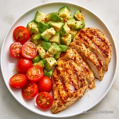 Ensalada de Pollo y Aguacate en 30 Min Tarjeta de receta