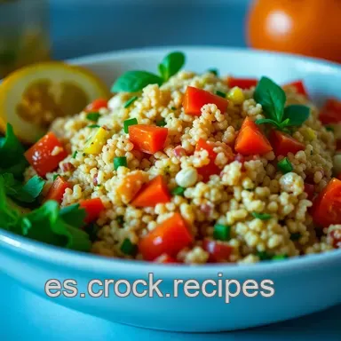 Ensalada de Quinoa Mediterr&aacute;nea: &iexcl;Un Fest&iacute;n de Sabores! Tarjeta de receta