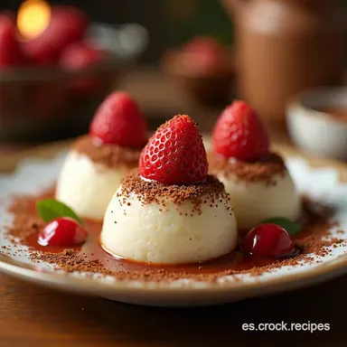 Fresas en Texturas Esferas de Tapioca y Nieve de Chocolate Tarjeta de receta