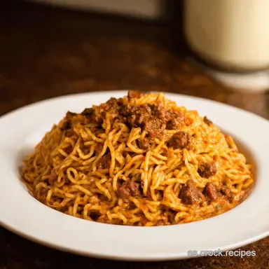 FIDEOS CON CARNE Receta de la Abuela para el Alma Tarjeta de receta