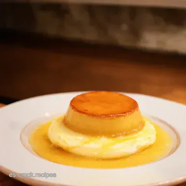 Flan de Huevo Casero El Postre de la Abuela F&aacute;cil Tarjeta de receta