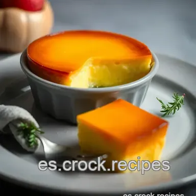 Flan de Huevo Cremoso: &iexcl;Receta Cl&aacute;sica con Vainilla! Tarjeta de receta