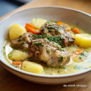 Fricand&oacute; Receta de la Abuela para 4 Raciones Tarjeta de receta