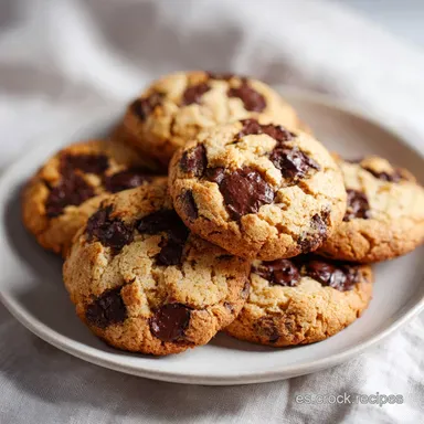 Galleta de Chocolate y Almendra en 30 Min Tarjeta de receta