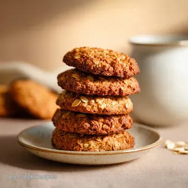 Galletas de Avena Caseras: Receta R&aacute;pida y Saludable en 22 Minutos Tarjeta de receta