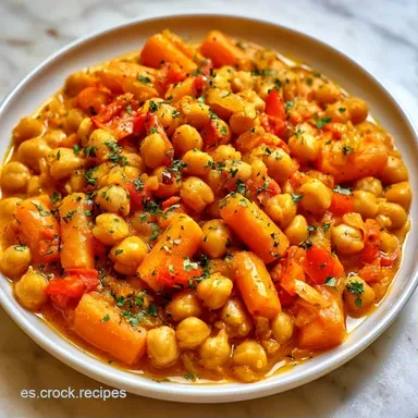 Garbanzos Guisados para 4 Personas Tarjeta de receta