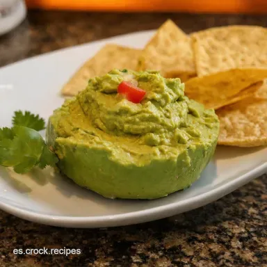 Tienes aguacate en casa Prepara Guacamole Cremoso y Totopos Tarjeta de receta