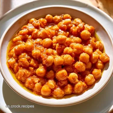 Guiso de Garbanzos a Fuego Lento para 4