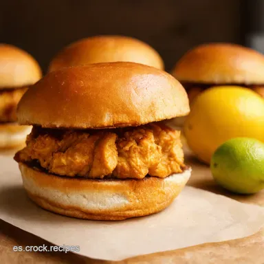 Hamburguesas de Pollo Jugosas Receta al Lim&oacute;n que Enamora Tarjeta de receta