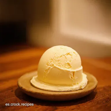 Helados Caseros F&aacute;ciles Mi Secreto de Vainilla Cremosa Tarjeta de receta