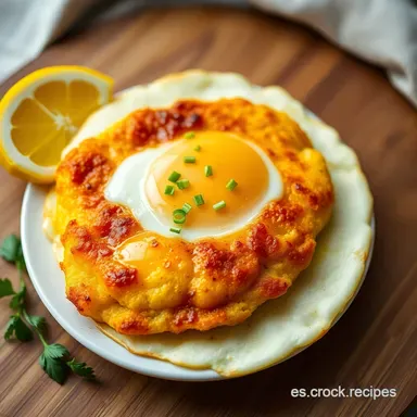 Huevo Frito al Microondas En 1 Minuto Desayuno de Campeones Tarjeta de receta