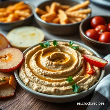 Hummus Casero: Un Fest&iacute;n de Comidas &Aacute;rabes en tu Mesa Tarjeta de receta
