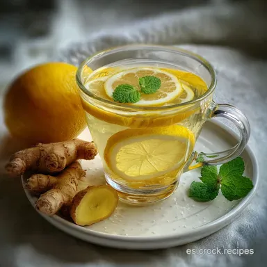 Infusi&oacute;n de jengibre y lim&oacute;n Ready in 20 Minutes Tarjeta de receta