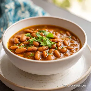 Jud&iacute;as Pintas Receta de la Abuela para 4 Raciones Tarjeta de receta