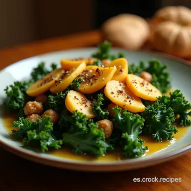 Ensalada de Kale con Manzana Verde Suave y sin Amargor Tarjeta de receta