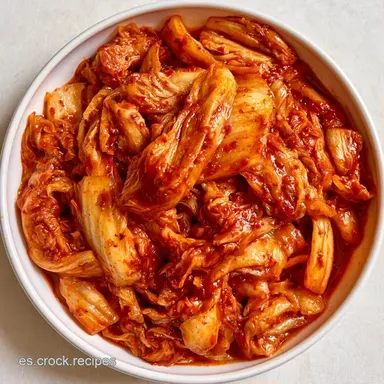 Kimchi Coreano con Col China Tarjeta de receta