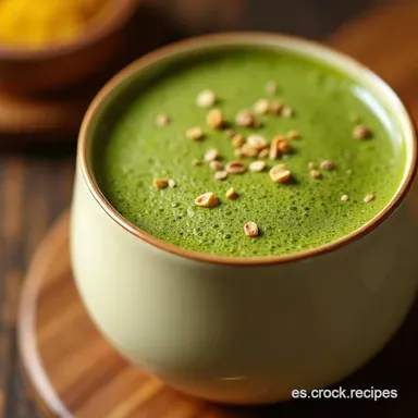 Prob&eacute; el Matcha Algod&oacute;n de Az&uacute;car Un Latte Kawaii M&aacute;gico Tarjeta de receta