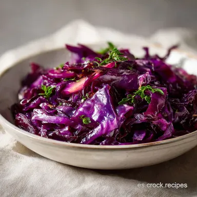 Receta de Lombarda Rehogada con Manzana para 4 Tarjeta de receta