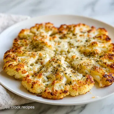 Masa Pizza Coliflor Crujiente con Mozzarella en 30 Minutos Tarjeta de receta