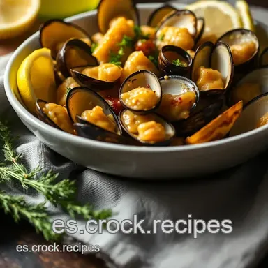 Mejillones al Limoncello Receta: &iexcl;Sabor Mediterr&aacute;neo en Casa! Tarjeta de receta