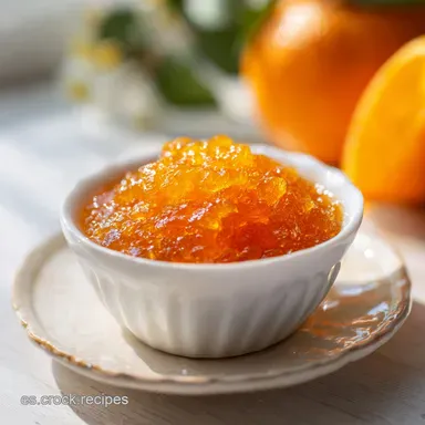 Mermelada de Naranja Casera para 5 Frascos Tarjeta de receta