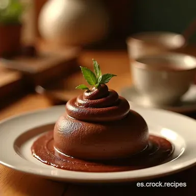 MOUSSE DE CHOCOLATE CON 2 Ingredientes Postre Express Tarjeta de receta