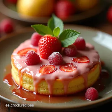 NUBE DE FRESA EL PASTEL La Receta M&aacute;s Rosada y Deliciosa Tarjeta de receta