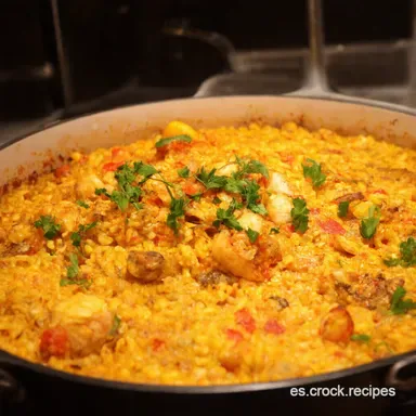 Paella Marisco Receta Mi Secreto para una Paella de 10 Tarjeta de receta