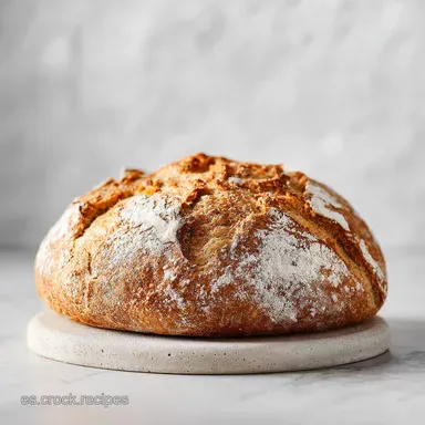 Pan de Pueblo con Corteza Crujiente: Receta en 305 Minutos Tarjeta de receta